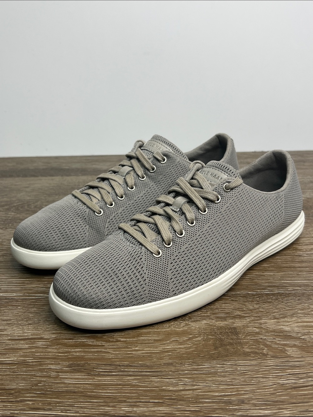 Cole Haan Grand.OS Knit Oxford Sneakers Gray Men’s 7M